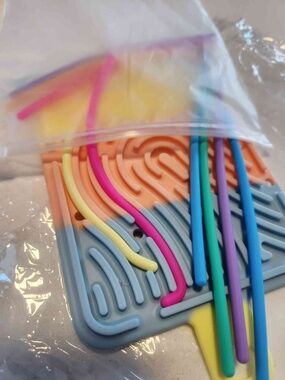 Silicone Sensory Activity Board with Travel Bag Kids 3+